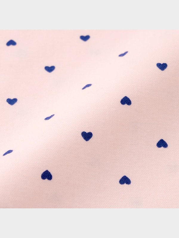 フランネルパジャマ(長袖&ロングパンツ)(ハート)