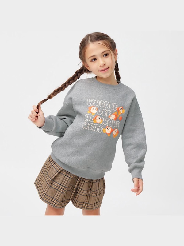 KIDS(男女兼用)裏起毛スウェットプルオーバー(長袖) Kirby 2