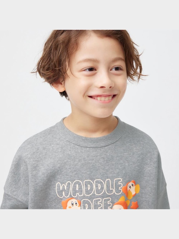 KIDS(男女兼用)裏起毛スウェットプルオーバー(長袖) Kirby 2