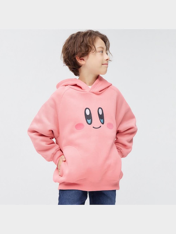 KIDS(男女兼用)裏起毛スウェットパーカ(長袖) Kirby 1