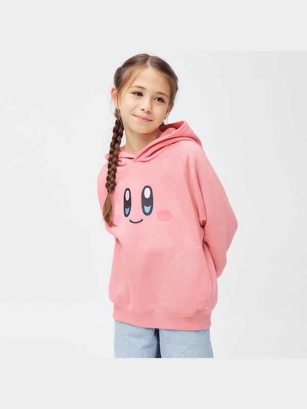 KIDS(男女兼用)裏起毛スウェットパーカ(長袖) Kirby 1