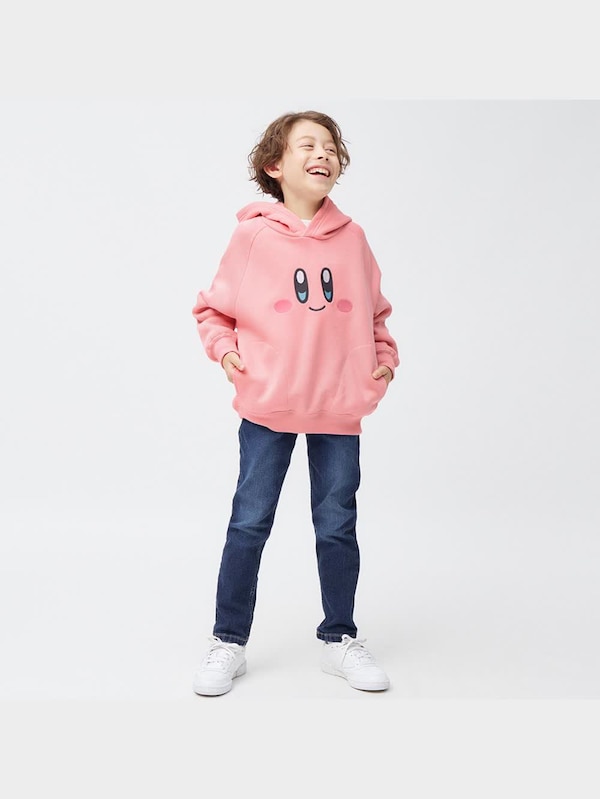 KIDS(男女兼用)裏起毛スウェットパーカ(長袖) Kirby 1