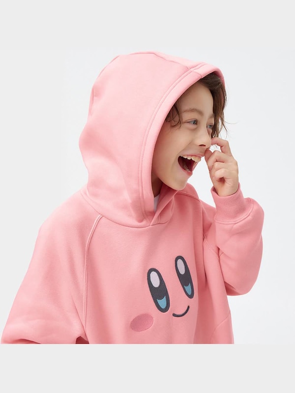 KIDS(男女兼用)裏起毛スウェットパーカ(長袖) Kirby 1
