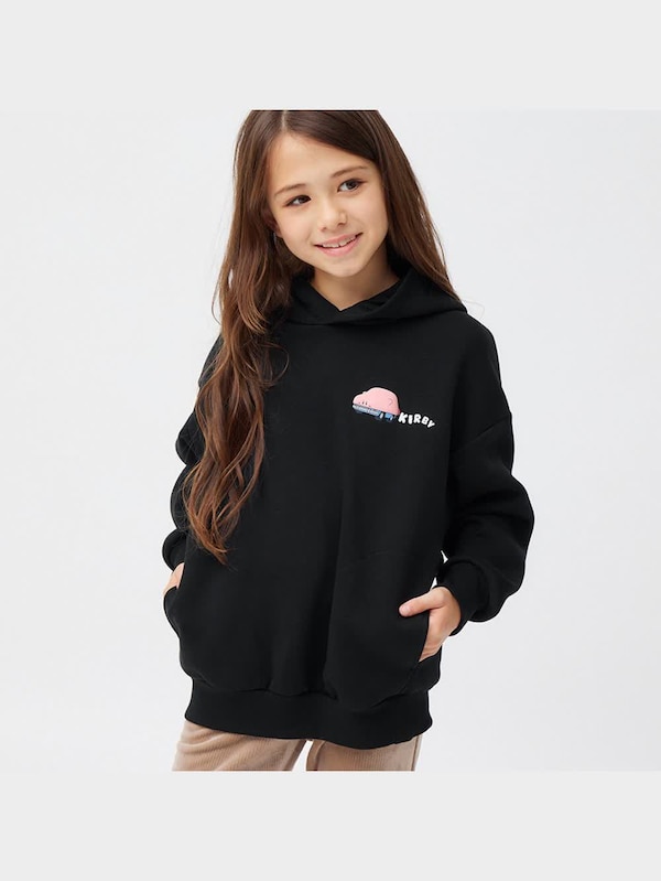 KIDS(男女兼用)裏起毛スウェットパーカ(長袖) Kirby 2