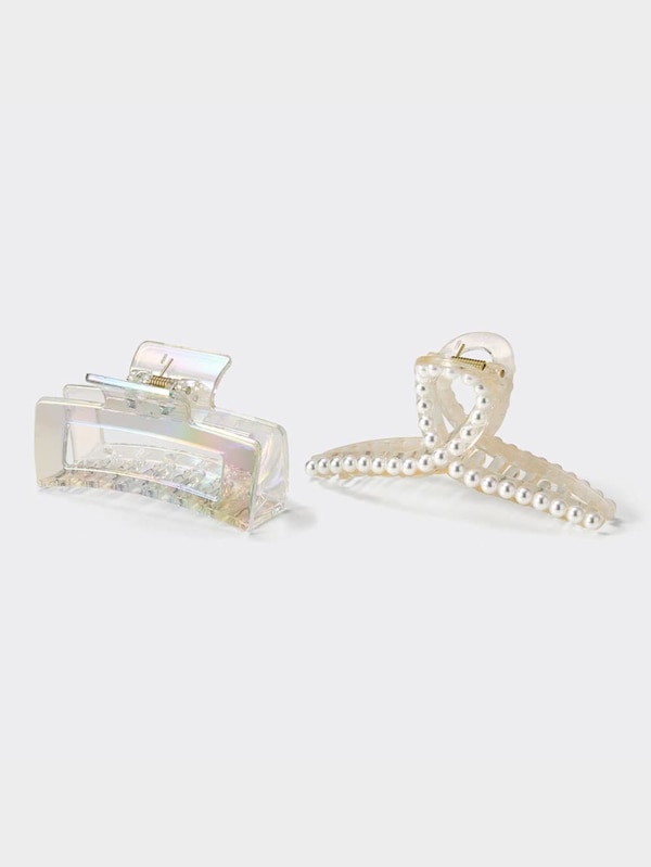 ツイストヘアクリップセット2P