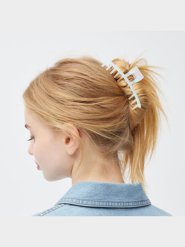 オーバルヘアクリップセット2P