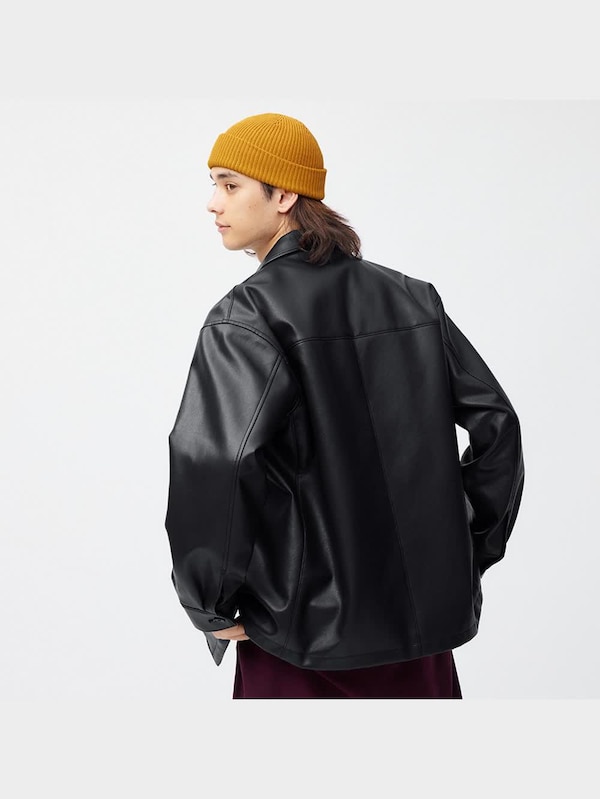 フェイクレザーブルゾンNT+E