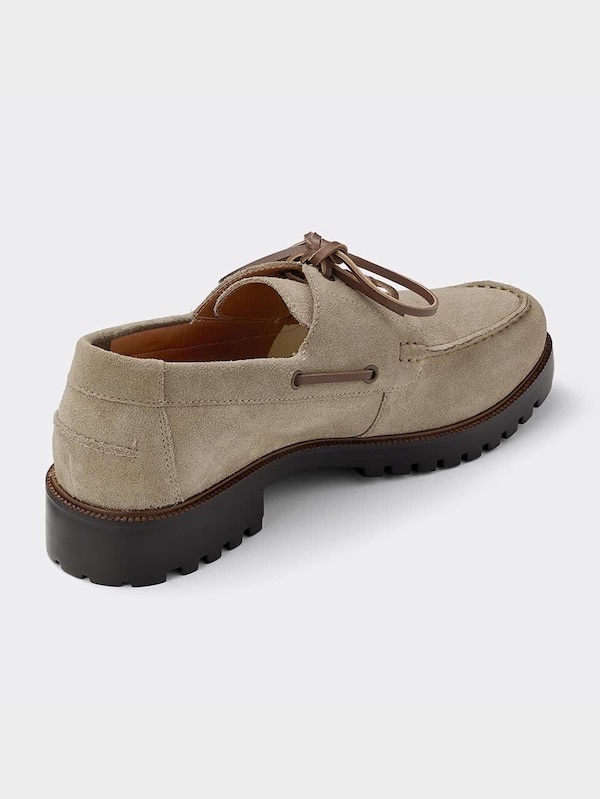 リアルレザーデッキシューズ+X