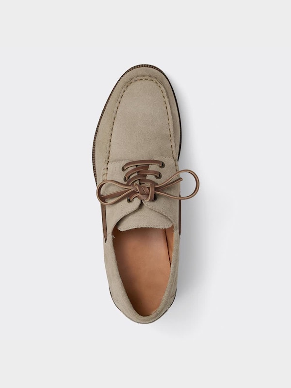 リアルレザーデッキシューズ+X