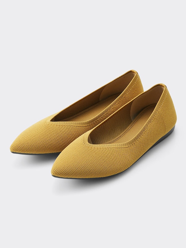 ウォッシャブルニットフラットシューズ