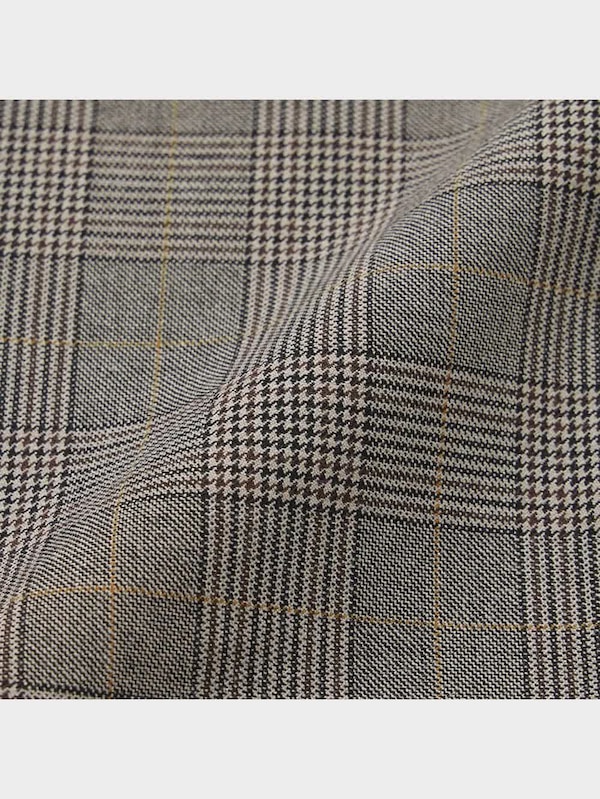 タックワイドパンツ(チェック)+EC(丈長め80.0cm)