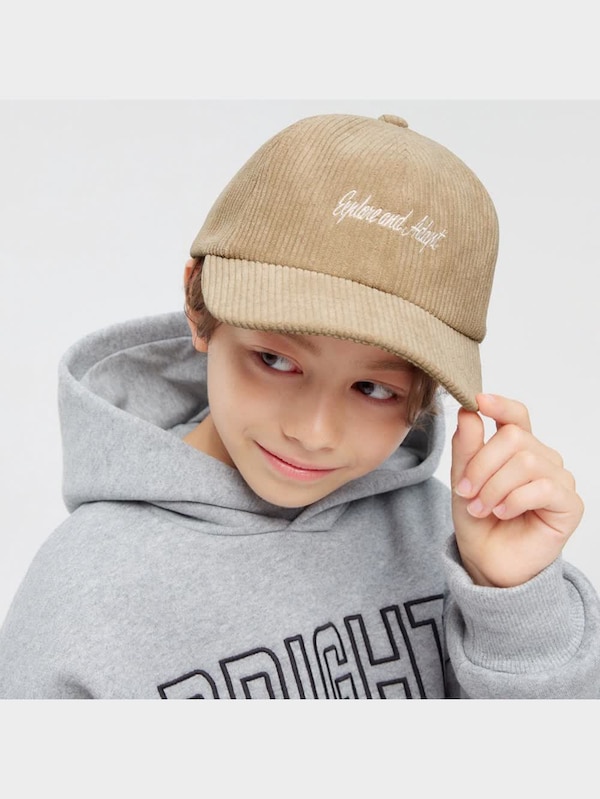 KIDS(男女兼用)コーデュロイキャップ+E