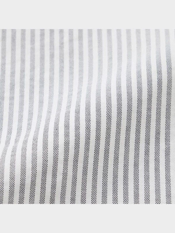 オックスフォードショートシャツ(長袖)(ストライプ)+E