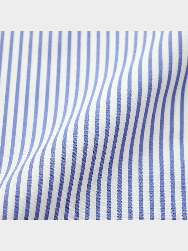 イージーケアシャツ(長袖)(ストライプ)Z+E