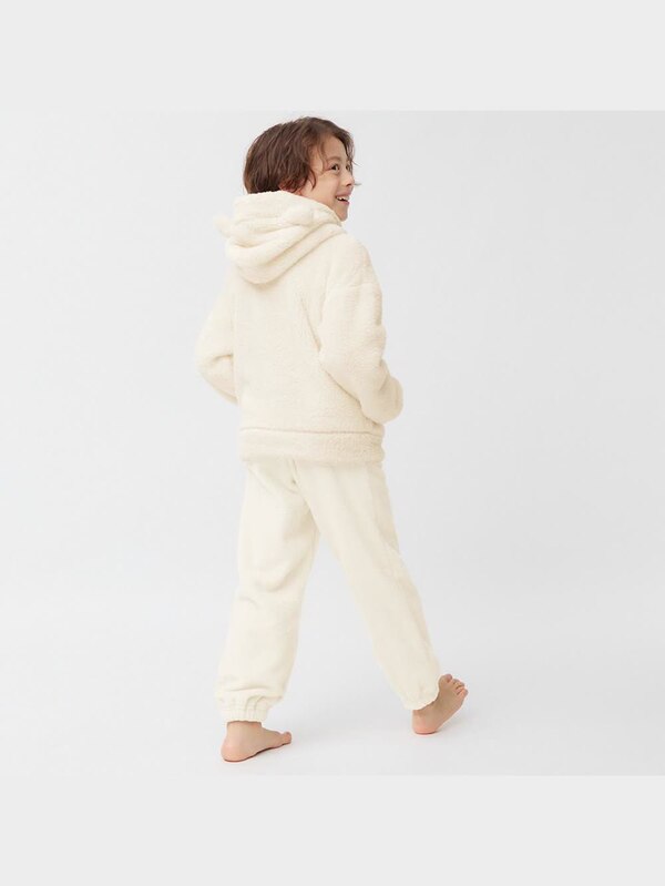 KIDSマシュマロフィールパーカセット(シープ)(長袖&ロングパンツ)