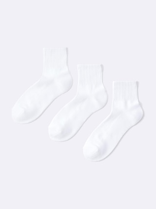 アンクルソックス3P 【メンズ】 【インナー・下着】【GU公式/ジーユー】 【WHITE】 アンクルソックス3P 【メンズ】 【インナー・下着】【GU公式/ジーユー】 【WHITE】