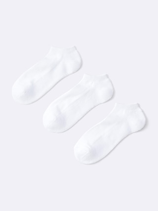 ショートソックス3P 【メンズ】 【インナー・下着】【GU公式/ジーユー】 【WHITE】 ショートソックス3P 【メンズ】 【インナー・下着】【GU公式/ジーユー】 【WHITE】