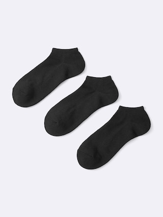 ショートソックス3P 【メンズ】 【インナー・下着】【GU公式/ジーユー】 【BLACK】 ショートソックス3P 【メンズ】 【インナー・下着】【GU公式/ジーユー】 【BLACK】