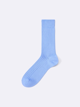 レギュラーソックス(カラーリブ) 【メンズ】 【インナー・下着】【GU公式/ジーユー】 【BLUE】 レギュラーソックス(カラーリブ) 【メンズ】 【インナー・下着】【GU公式/ジーユー】 【BLUE】