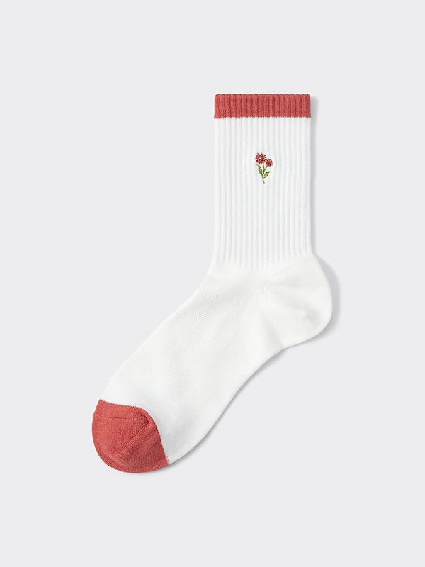 ハイアンクルソックス(フラワー)