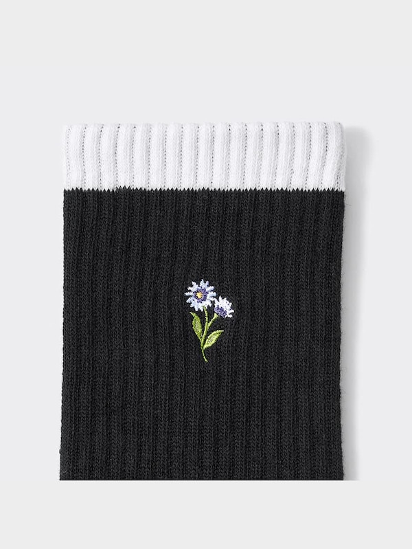 ハイアンクルソックス(フラワー)