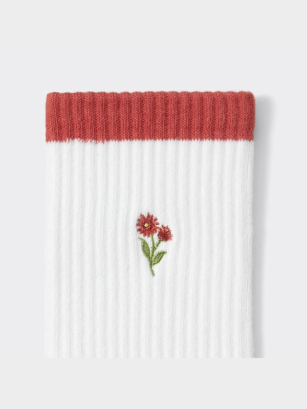 ハイアンクルソックス(フラワー)