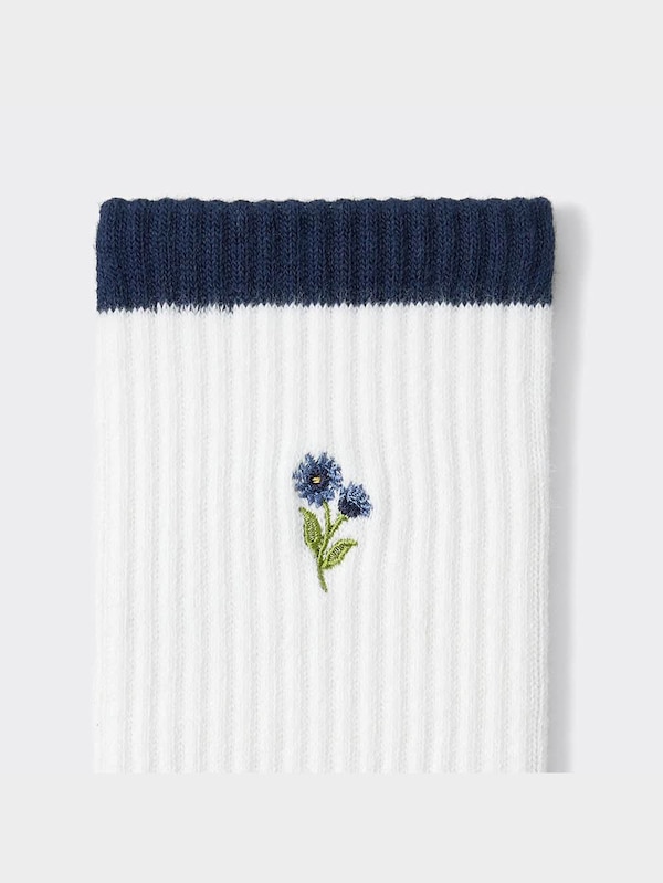 ハイアンクルソックス(フラワー)