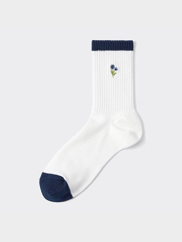 ハイアンクルソックス(フラワー)