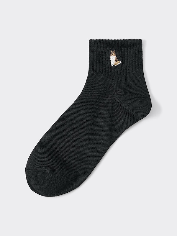 アンクルソックス(刺繍)