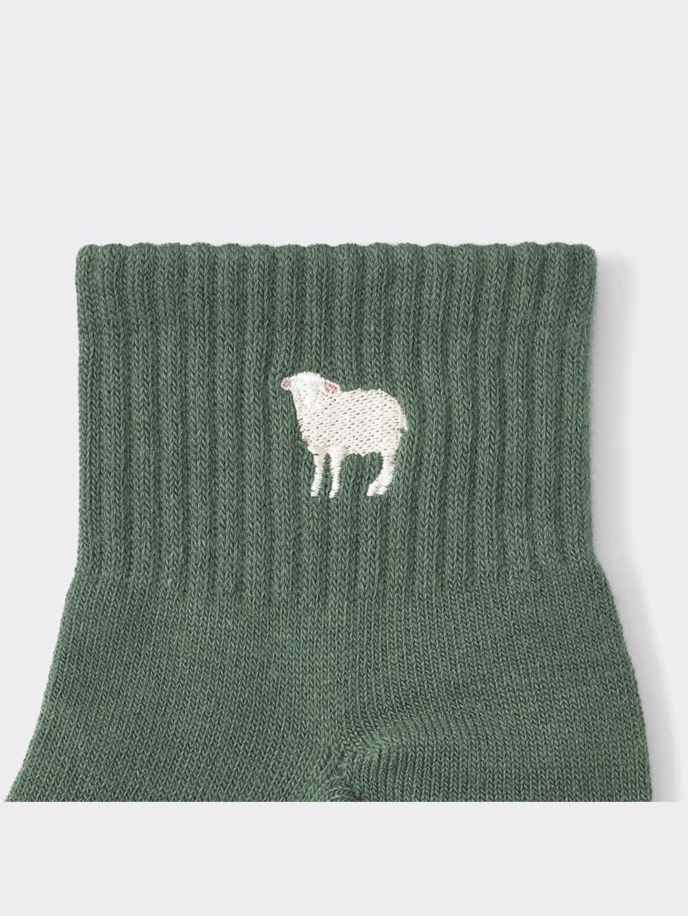 GU公式 | アンクルソックス(刺繍)