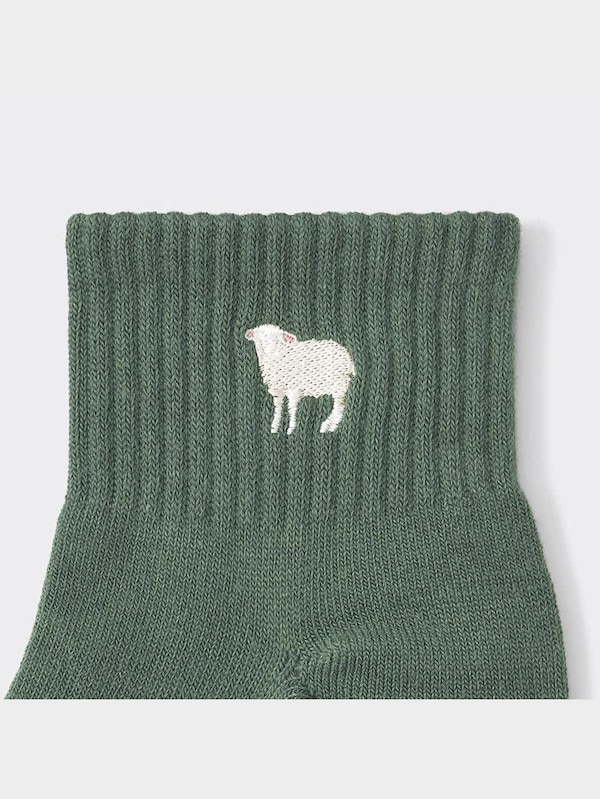 アンクルソックス(刺繍)