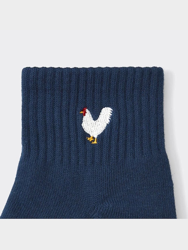 アンクルソックス(刺繍)