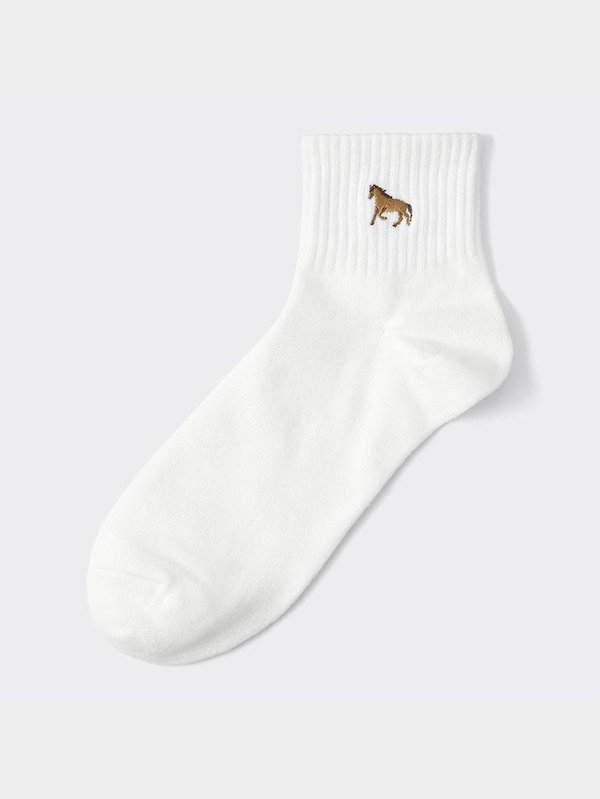 アンクルソックス(刺繍)