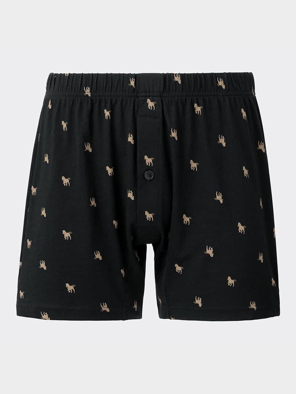 ばふ　GU 布帛トランクス3枚セット(BLACK )S GU - GU 布帛トランクス3枚セット(BLACK )Mの通販 by mina shop
