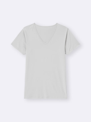スタイルドライVネックT(半袖) 【メンズ】 【インナー・下着】【GU公式/ジーユー】 【LIGHT GRAY】 スタイルドライVネックT(半袖) 【メンズ】 【インナー・下着】【GU公式/ジーユー】 【LIGHT GRAY】