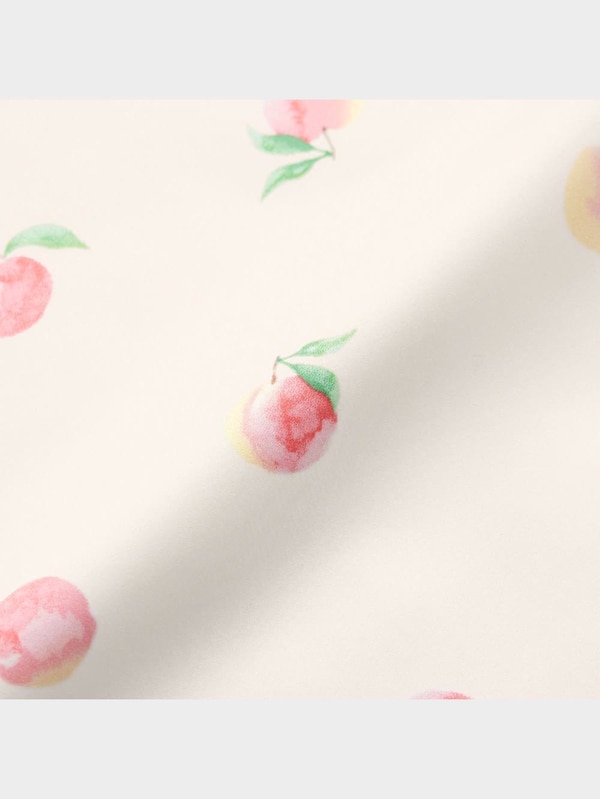 サテンパジャマ(半袖&ショートパンツ)(ピーチ)