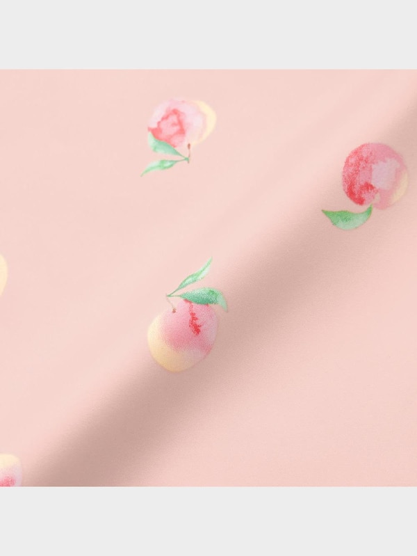 サテンパジャマ(半袖&ショートパンツ)(ピーチ)