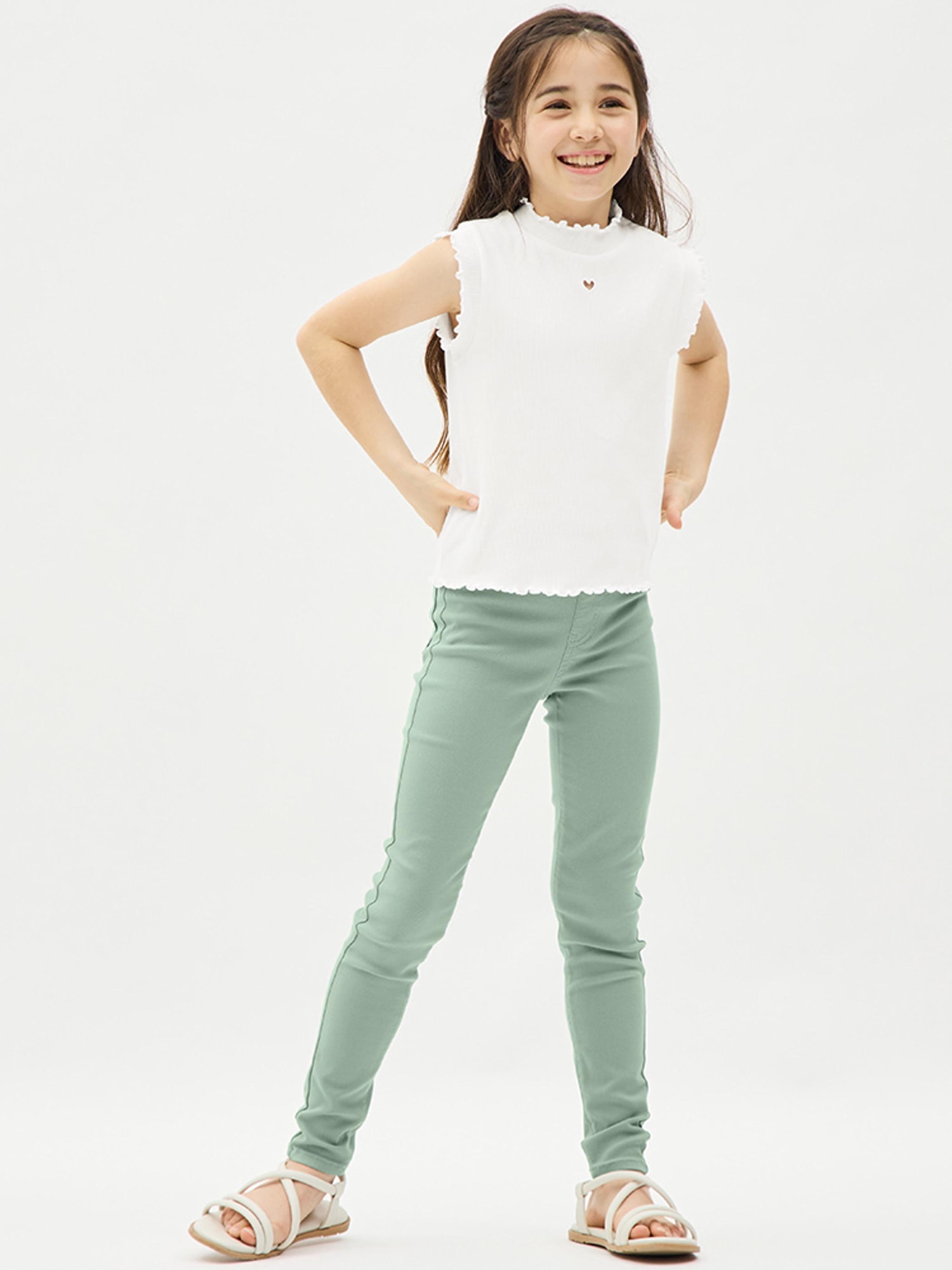 GU公式 | KIDS(男女兼用)のびのびレギンスパンツ