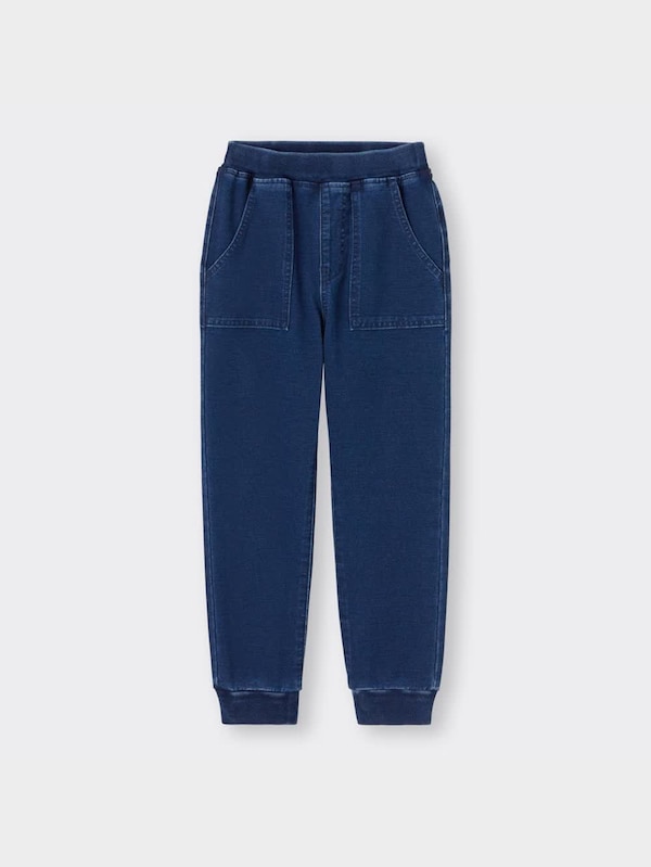 KIDS(男女兼用)インディゴカットソージョガーパンツ