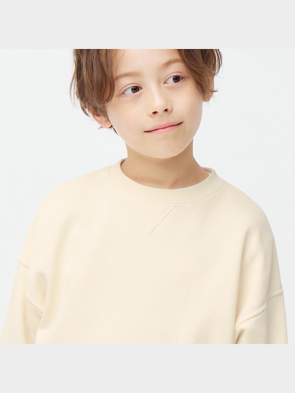 KIDS(男女兼用)オーバーサイズスウェットプルオーバー(長袖)