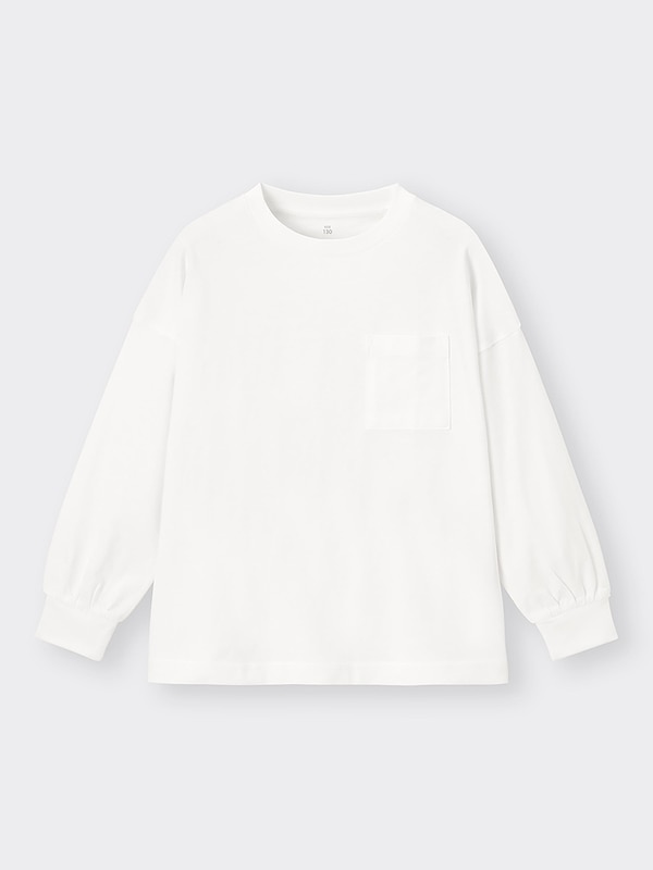 KIDS(男女兼用)コットンポケットT(長袖)