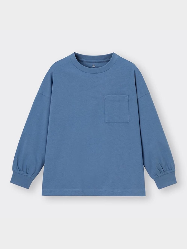 KIDS(男女兼用)コットンポケットT(長袖)