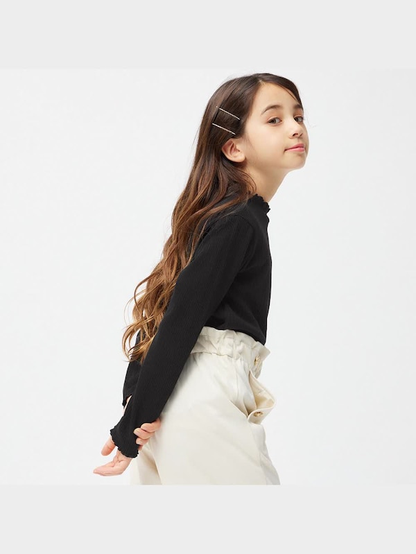 GIRLSフリルハイネックT(長袖)