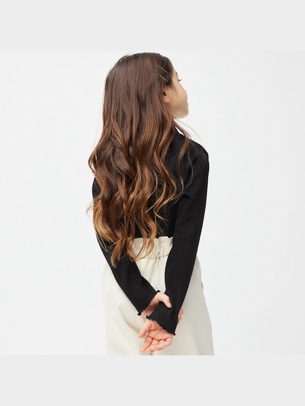 GIRLSフリルハイネックT(長袖)