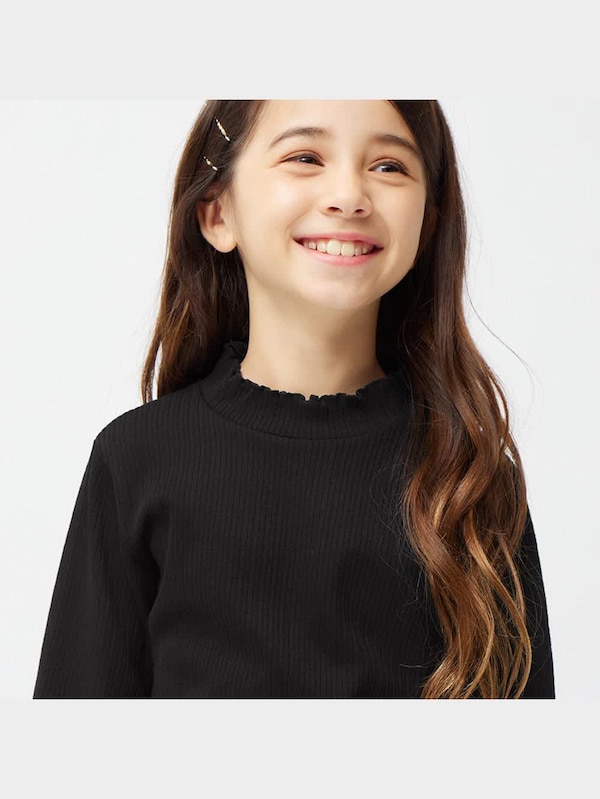GIRLSフリルハイネックT(長袖)