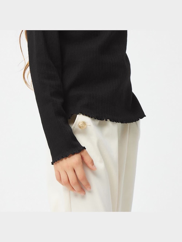 GIRLSフリルハイネックT(長袖)