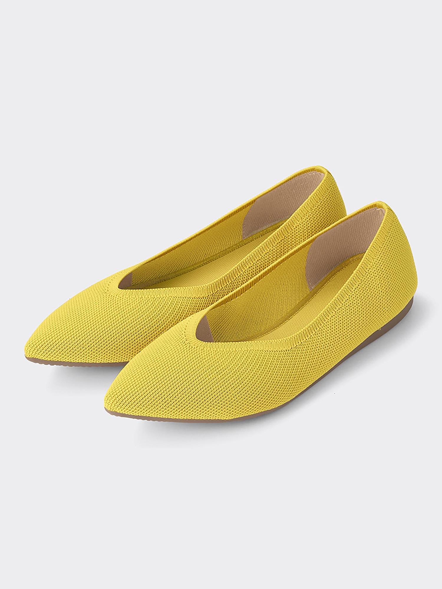 GU公式 | ウォッシャブルニットフラットシューズ