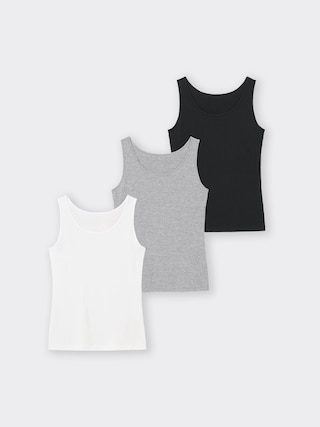 タンクトップ3P 【レディース】 【インナー・下着】【GU公式/ジーユー】 【MULTI1】 タンクトップ3P 【レディース】 【インナー・下着】【GU公式/ジーユー】 【MULTI1】