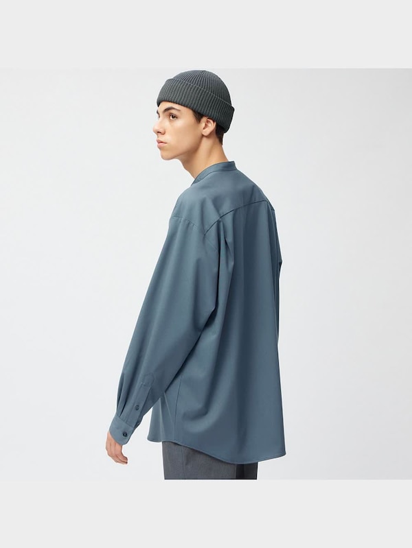 イージーケアバンドカラーシャツ(長袖)SW