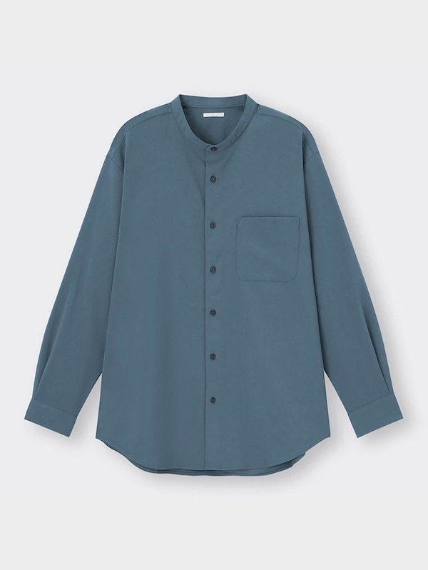 イージーケアバンドカラーシャツ(長袖)SW